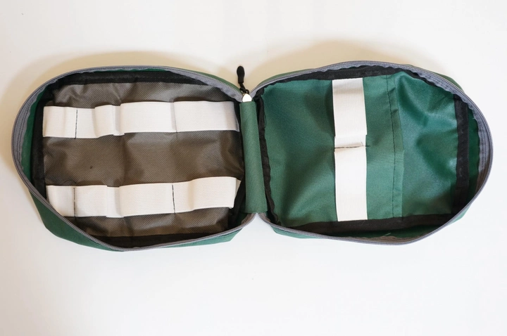 Аптечка сумка органайзер для медикаментов зеленая - изображение 2