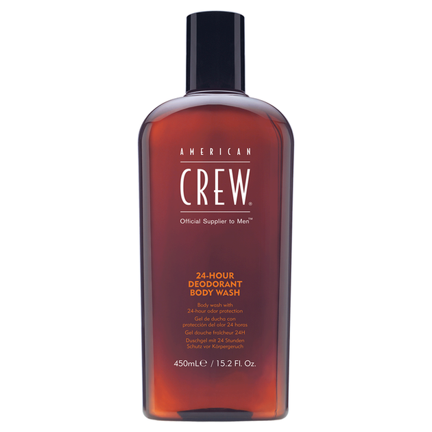 Гель для душу "Захист від поту 24 години" American Crew 24-Hour Deodorant Body Wash, 450 мл - Фото 1 Гель для душу "Захист від поту 24 години" American Crew 24-Hour Deodorant Body Wash, 450 мл - изображение 1