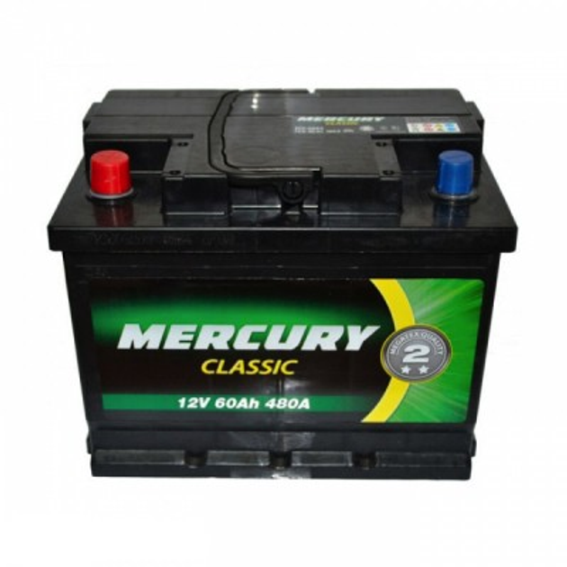 Аккумулятор автомобильный MERCURY battery CLASSIC 60Аh (25918) - изображение 1
