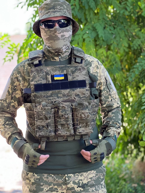 Тактична форма піксель+ плитоноска, війського форма, сорочка та штани воєнні, форма ЗСУ 48 р - зображення 1