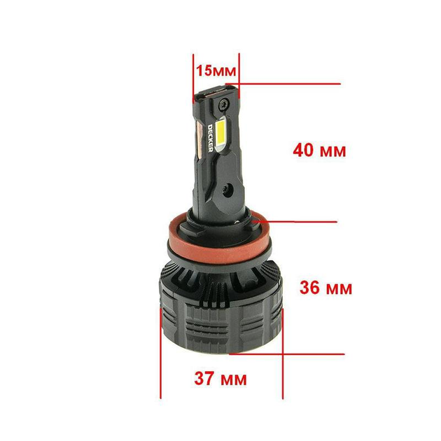 Світлодіодні лампи Decker LED PL-03 5K H11 (пара) (79527) - зображення 4