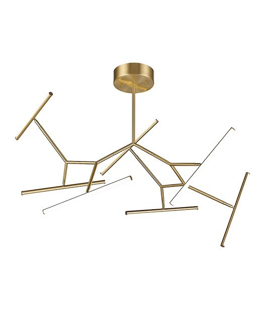 Накладной светильник Zambelis 2071, Gold Matt 68W 3000K 5440Lm , L: 120cm W: 50cm H: 100cm - изображение 1