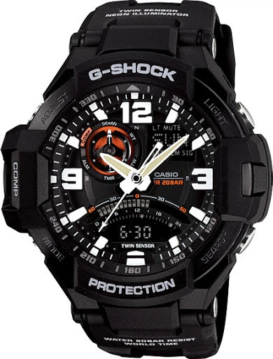 Японские часы Casio G-SHOCK GA-1000-1A с компасом и датчиком Японские часы Casio G-SHOCK GA-1000-1A с компасом и датчиком