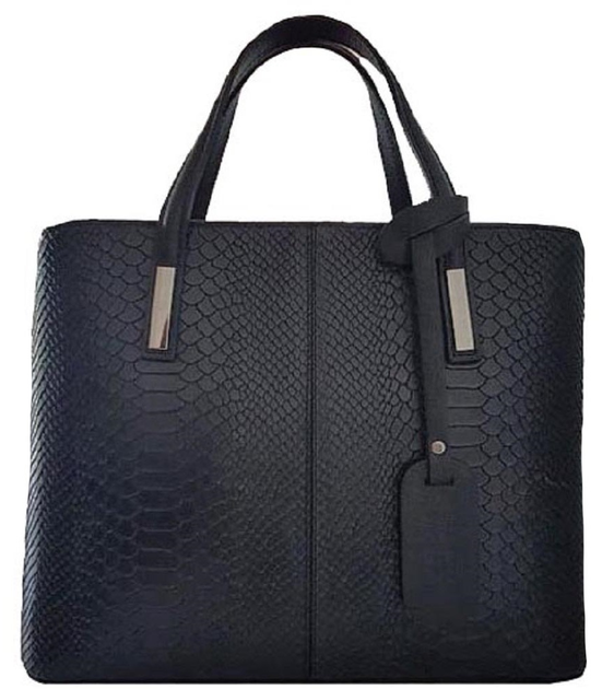Женская кожаная сумка Italian bags DB9031 black 