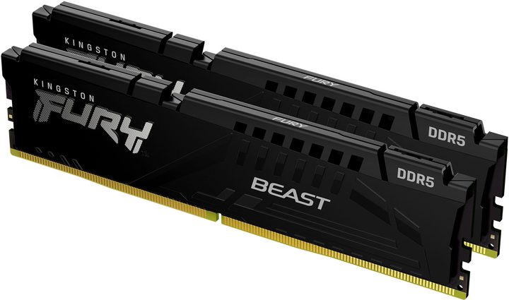 Оперативна пам'ять Kingston Fury DDR5-5600 65536MB PC5-44800 (Kit of 2x32768) Beast Black (KF556C40BBK2-64) - зображення 2