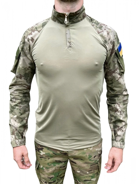 Тактична бойова сорочка Убакс мультикам камуфляж Ubacs армійська сорочка для військових розмір М - зображення 2