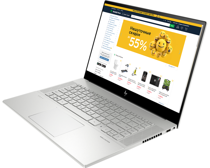 Ноутбук HP Envy Laptop 15-ep0004ur (1U9H9EA) Silver - Фото 2 Ноутбук HP Envy Laptop 15-ep0004ur (1U9H9EA) Silver - изображение 2