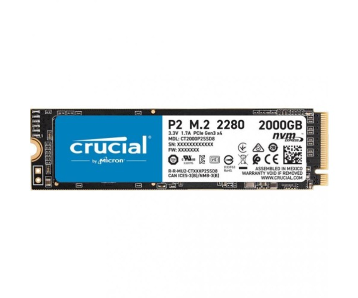 SSD накопитель Crucial P2 2 TB (CT2000P2SSD8) – фото, отзывы ...