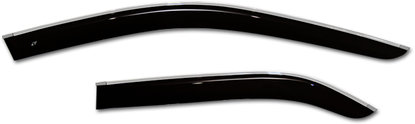 Дефлектора окон (ветровики) Lexus GS III 2004-2011 (с хром молдингом) L20404CR - изображение 2