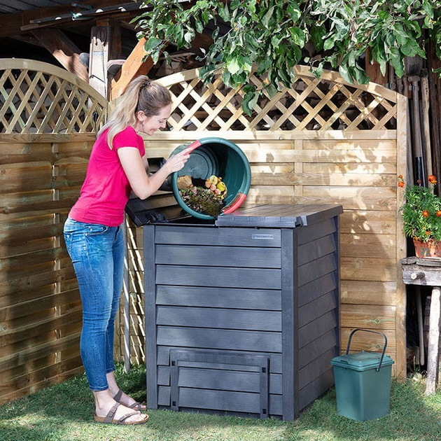 Компостер садовый Graf Thermo-Wood 600 л, под дерево с годичным запасом ...