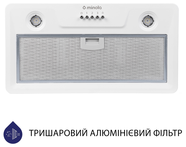Вытяжка MINOLA HBI 5202 WH 700 LED - изображение 2