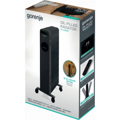 Масляный радиатор Gorenje or2000eb (739269) - изображение 6