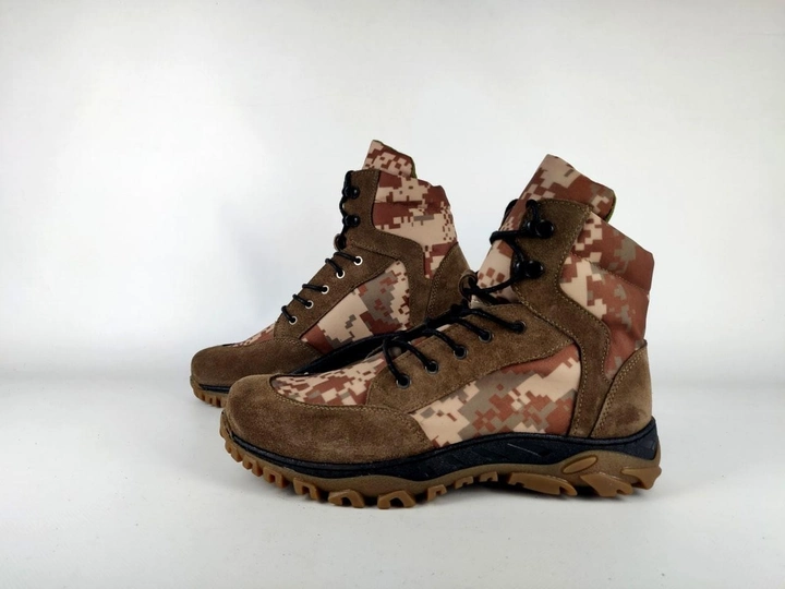 Берцы тактические ботинки летние TVL 40 р светло-коричневый пиксельный камуфляж (40-000103) - изображение 1
