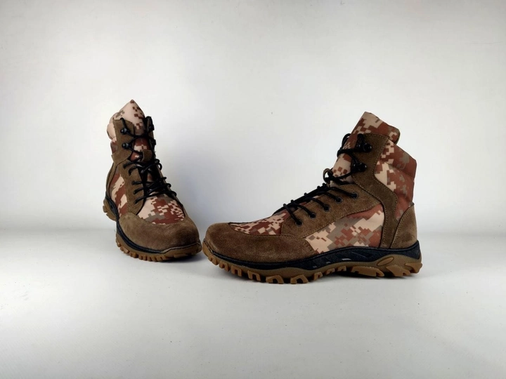 Берцы тактические ботинки летние TVL 40 р светло-коричневый пиксельный камуфляж (40-000103) - изображение 2