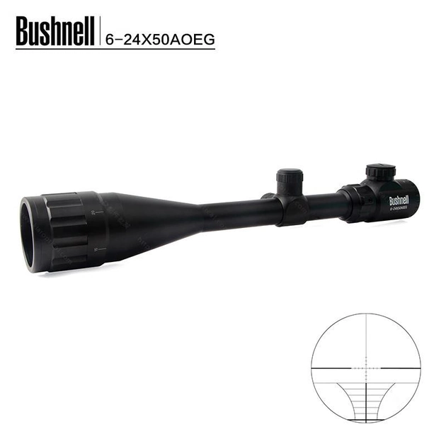 Оптичний Приціл BUSHNELL 6-24x50 AOE з підсвічуванням шкали - зображення 1
