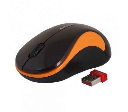 Мышь беспроводная A4Tech G3-270N Black/Orange USB V-Track - изображение 5