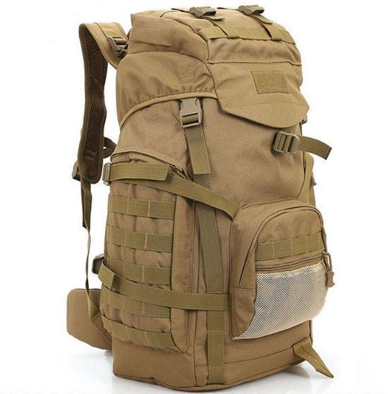 Рюкзак тактический MHZ A51 50 л, песочный - изображение 1