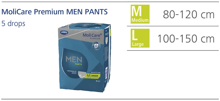 Majtki chłonne męskie Hartmann MoliCare Premium Men Pants 5 kropel M 8 szt (4052199275727) - obraz 6