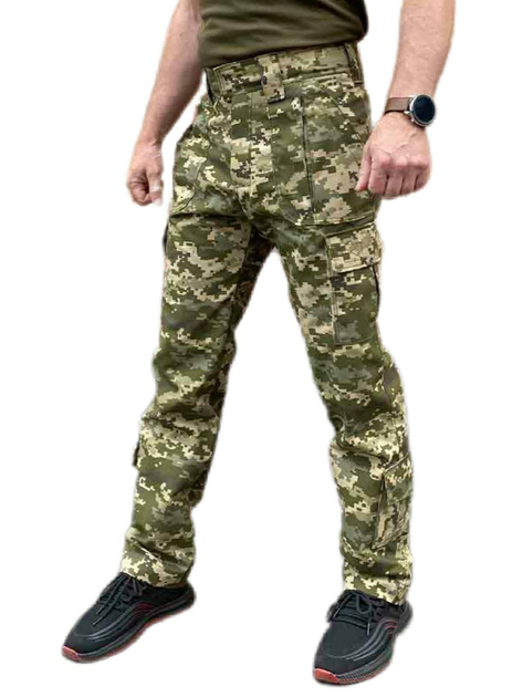 Військові тактичні штани ріп-стоп ЗСУ Розмір M 48 четвертий зріст хакі - зображення 2