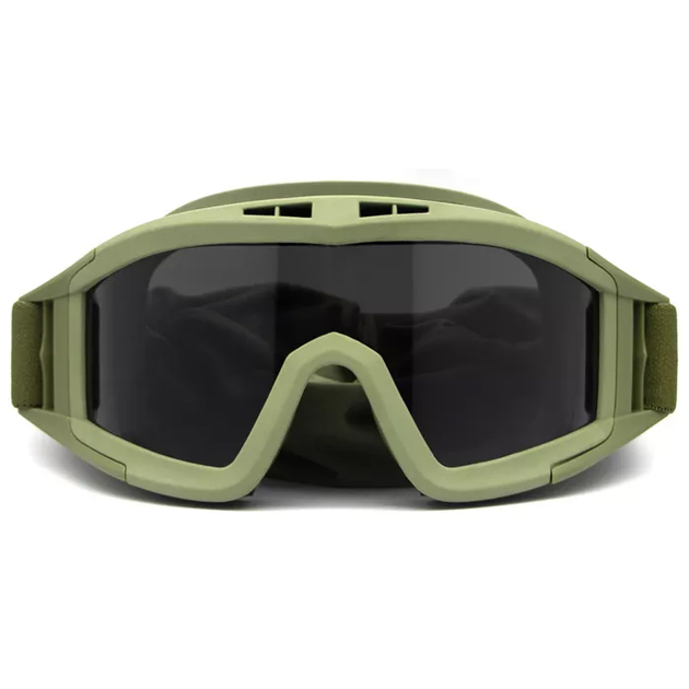 Тактичні захисні окуляри ArmorStandart RK2 із 3 лінзами Green (ARM62031) - зображення 1
