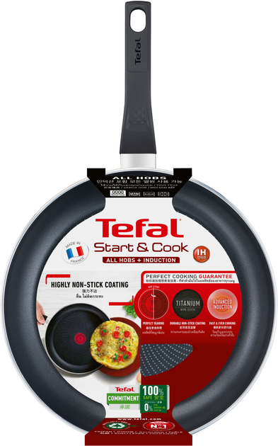 Сковорода Tefal Start&Cook 26 см (C2720553) – купити онлайн на ROZETKA