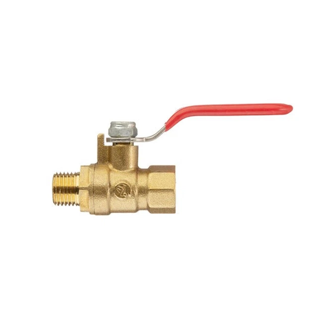 Кран шаровый воздушный, латунь, внутренняя резьба 1/4\"- наружная резьба ...