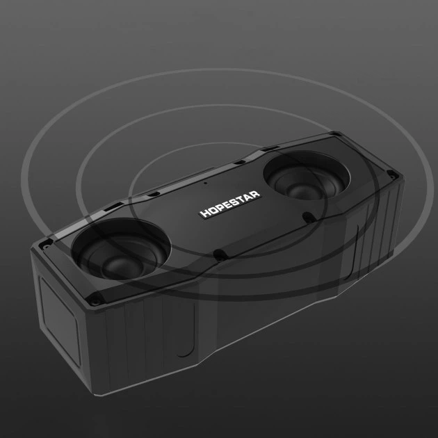 Портативная Bluetooth колонка Hopestar A9SE (серый с красным) (Li-333) - изображение 5