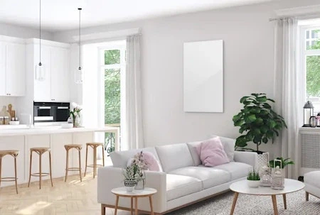 Стеклянный настенный инфракрасный обогреватель Klarstein Crystal Wall (10034223) 12m², 600Вт, 100×60см - изображение 4