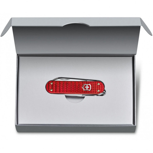 Нож Victorinox Сlassic SD Precious Alox Iconic Red 06221.401G - изображение 2