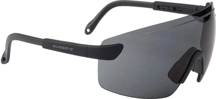 Балістичні окуляри Swiss Eye Defense Smoke Чорні (23700653) - зображення 1