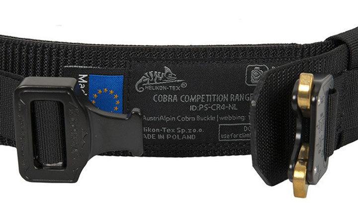 Ремінь тактичний Helikon - Cobra Competition Range Belt® - Black - PS-CR4-NL-01 - Розмір M - зображення 2