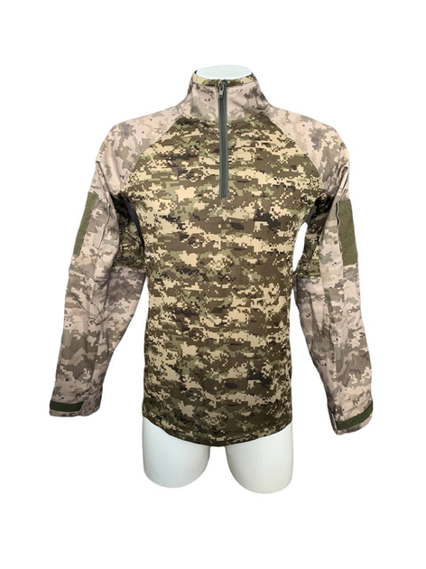 Рубашка мужская военная тактическая с липучками ВСУ Safety XL Пиксель - изображение 1