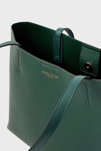 Женская зеленая сумка LEO TOTE Accessorize OS 190063 - изображение 4