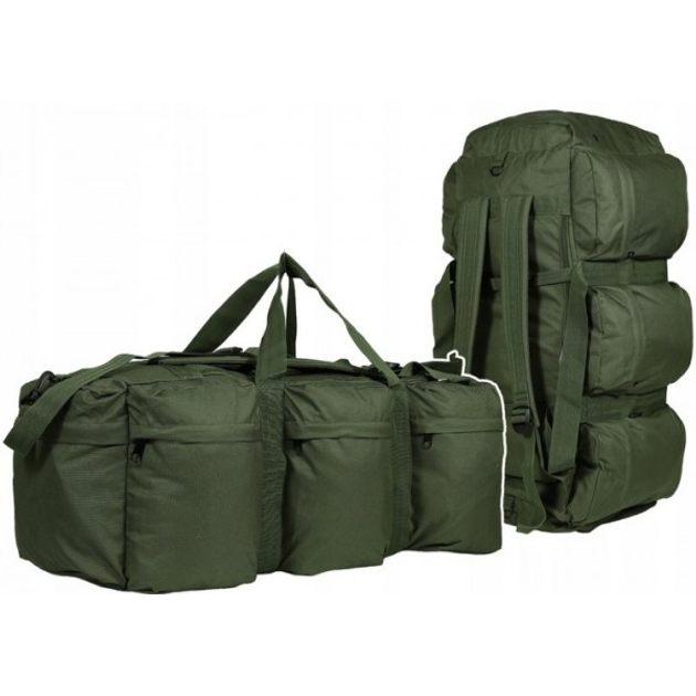 Тактичний Рюкзак/Сумка 2в1 Mil-Tec Combat Duffle Bag Tap 98л 85 x 34 x 29 см Зелений - зображення 1