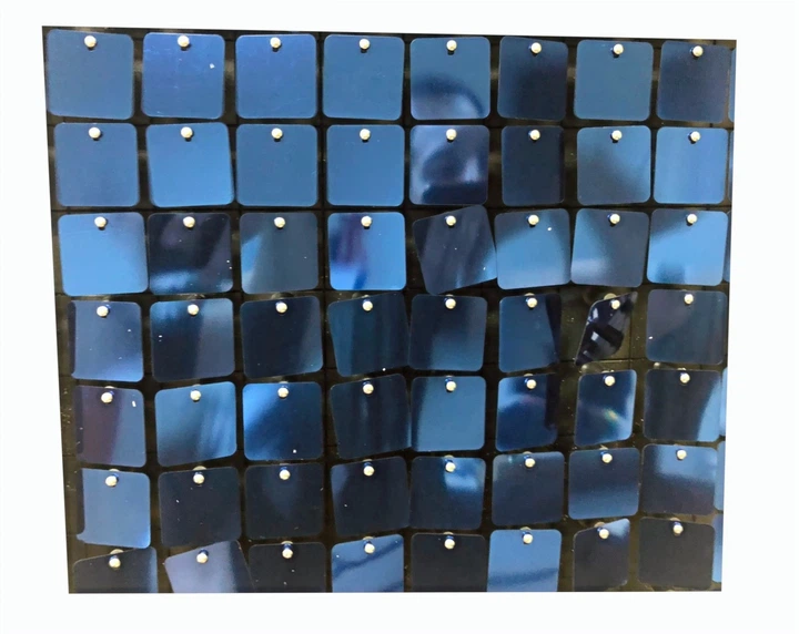 Жива реклама панелі з пайєткою для улічних вивісок та фотозон сінього ...