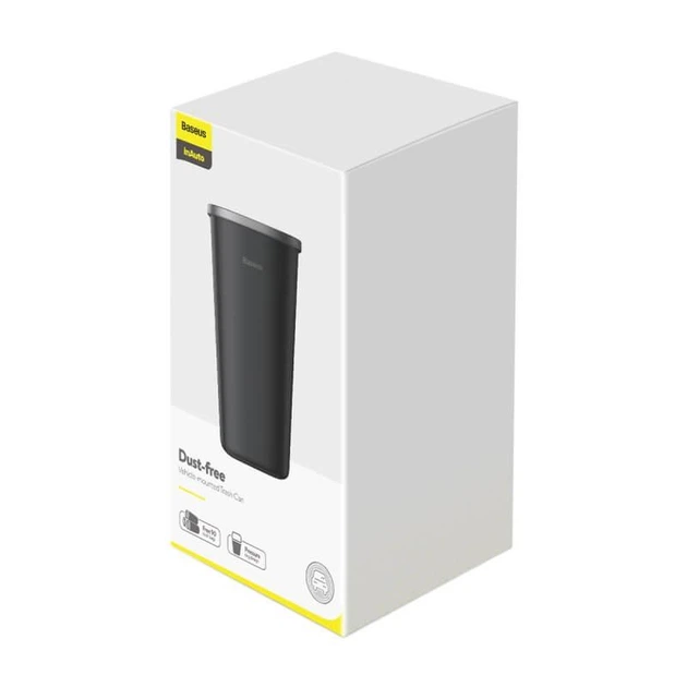 Автомобильный контейнер для мусора BASEUS Dust-free Vehicle-mounted Trash Can (3 roll/90pcs, 0.8L). Black - изображение 10