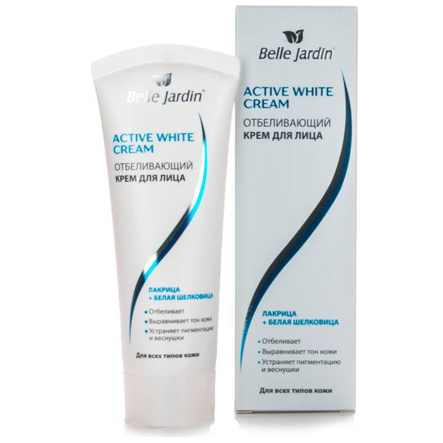Отбеливающий крем для лица Belle Jardin Activ white Лакрица и Белая ...