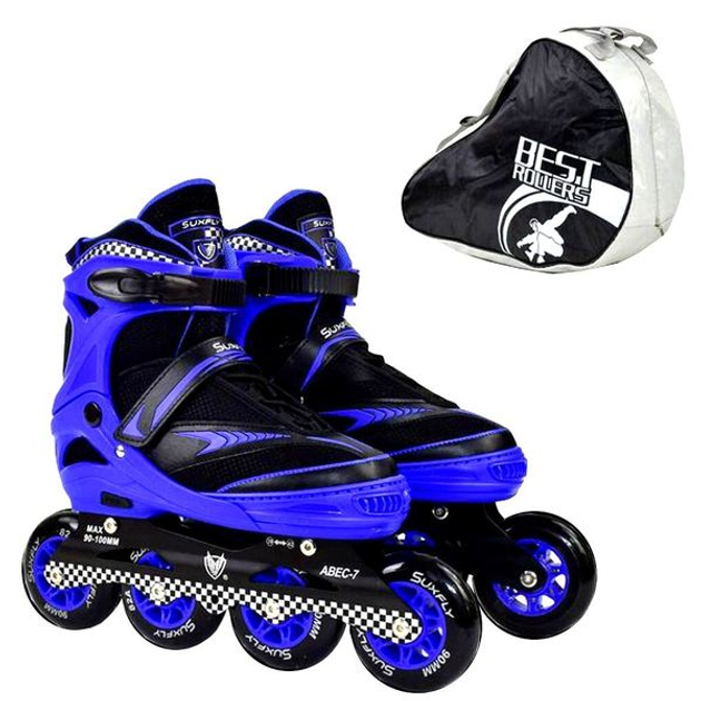 Беговые роликовые коньки Best roller 39-42 размер черно-синие 55487048 55487048 