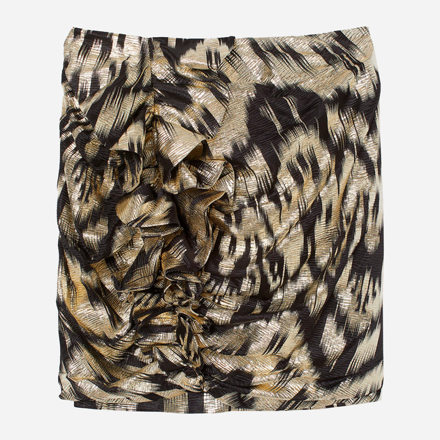 Юбка мини летняя женская H&M 0819814 34 Золотистая (SZ2000215057064) - Фото 1 Юбка мини летняя женская H&M 0819814 34 Золотистая (SZ2000215057064) - изображение 1