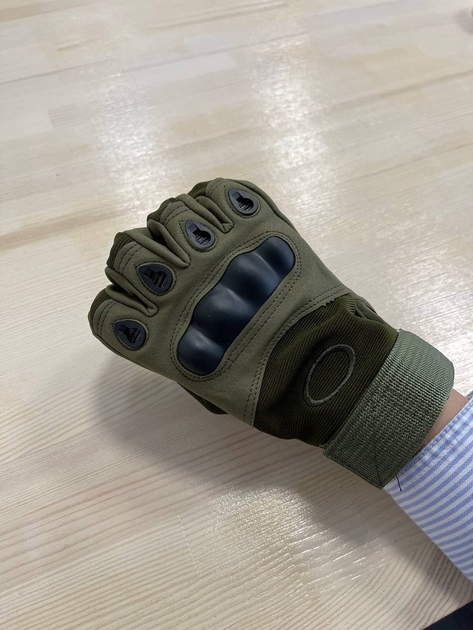 Тактичні рукавички, захисні, військові рукавички XL Олива - зображення 2