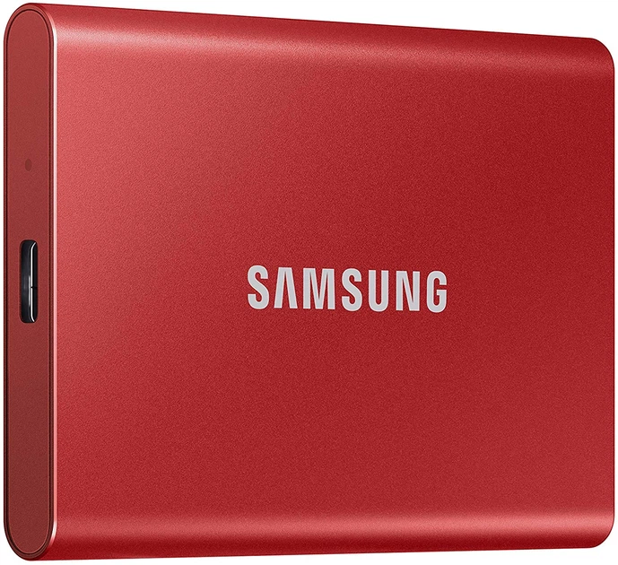 Dysk SSD Samsung Portable T7 500GB USB 3.2 Type-C (MU-PC500R/WW) External Red - obraz 2