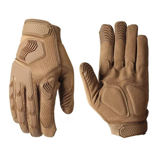 Тактические перчатки с пальцами Gloves FF 4 койот размер XL - изображение 1
