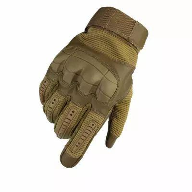 Тактичні перчатки з пальцями Gloves FF 3 койот розмір XL - зображення 1