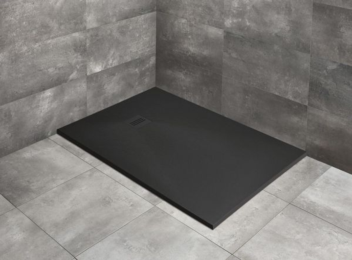 Душовий піддон RADAWAY Kyntos F 140x80 колір чорний HKF14080-54 - зображення 3