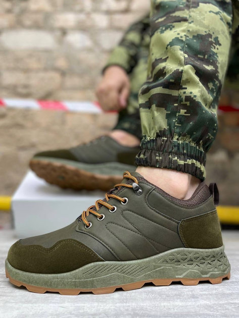 Военные кроссовки Olive 40 (26 см) - изображение 2