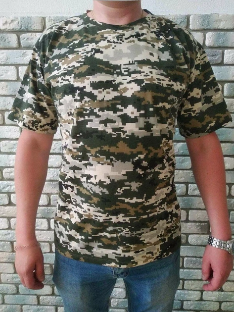 Літня військова тактична футболка 44 Піксель - зображення 1