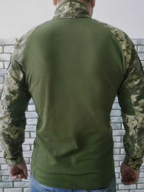 Військова тактична сорочка з довгим рукавом Убакс 50 Оліва Піксель - зображення 2