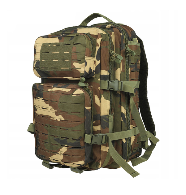 Рюкзак тактичний Dominator Warrior TAC Laser 36L Woodland Camouflage DMR-WR36L-WDL-T - зображення 1