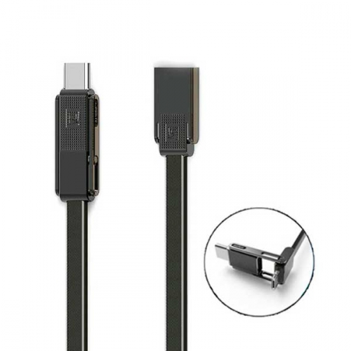 Кабель для зарядки combo Micro USB+Lightning+Type-C REMAX Gplex RC-070th 1м. Black (RC-070th) - Фото 1 Кабель для зарядки combo Micro USB+Lightning+Type-C REMAX Gplex RC-070th 1м. Black (RC-070th) - изображение 1