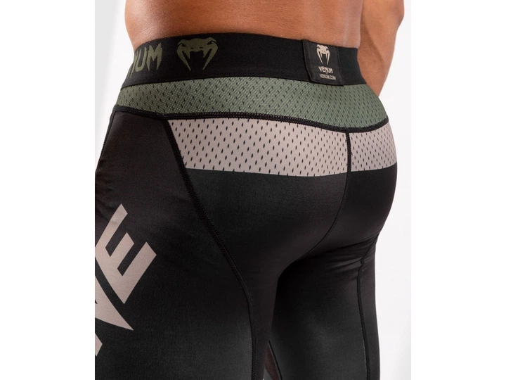 Штани компресійні VENUM One FC Impact Compression Tights XXL чорний/хакі (5241) - изображение 6